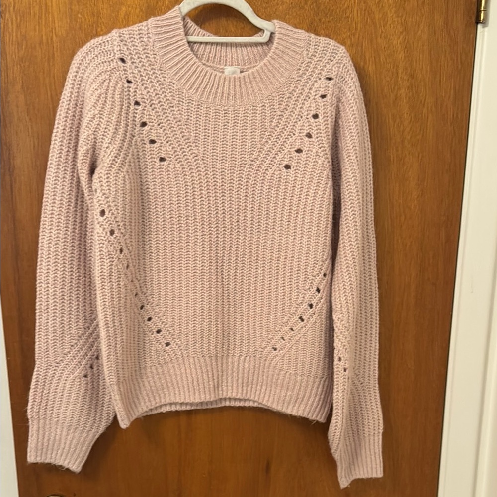 GAP Light Pink Women's Crew Neck Sweater